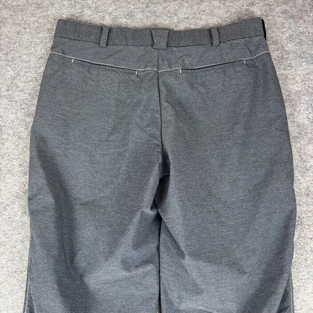 Nike Golf Dri Fit Chino Pants Pockets Nylon Stretch Gray Mens 33x32